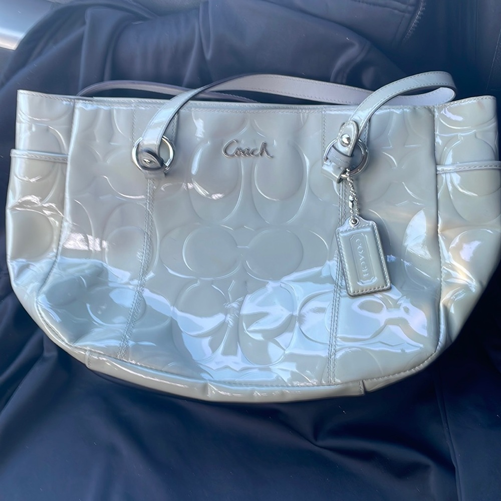 Coach leather handbag purse